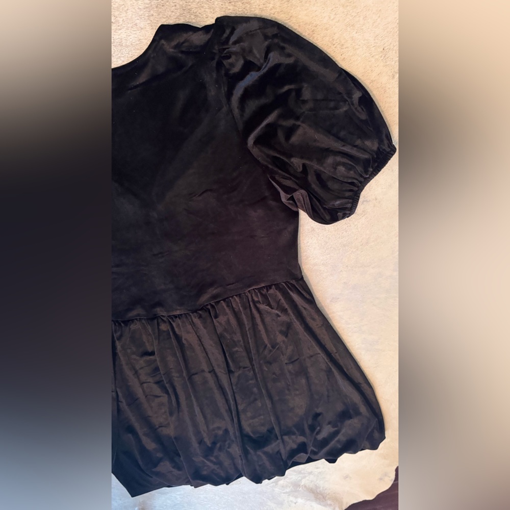 CITY CHIC Ada Black Velvet Mini Dress - Picture 14 of 16